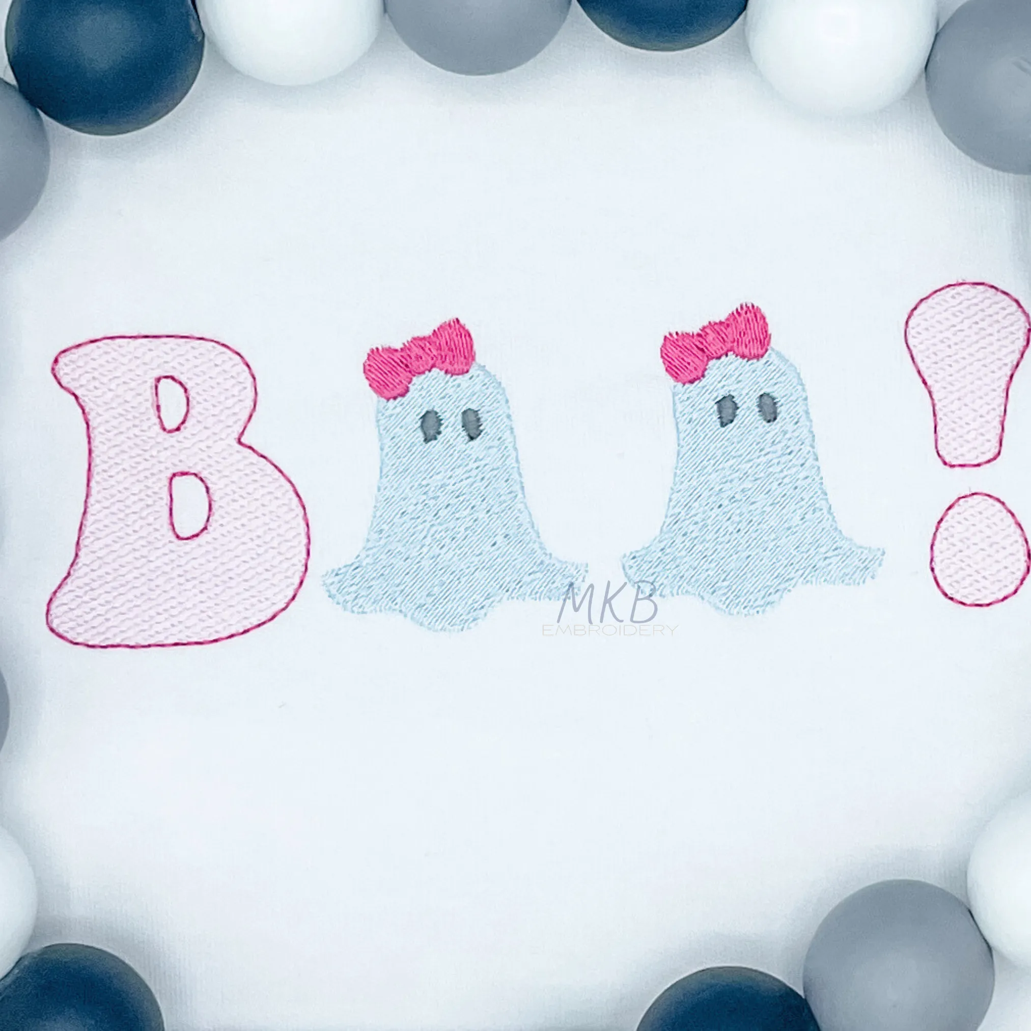 Friendly Ghost with Bow Mini
