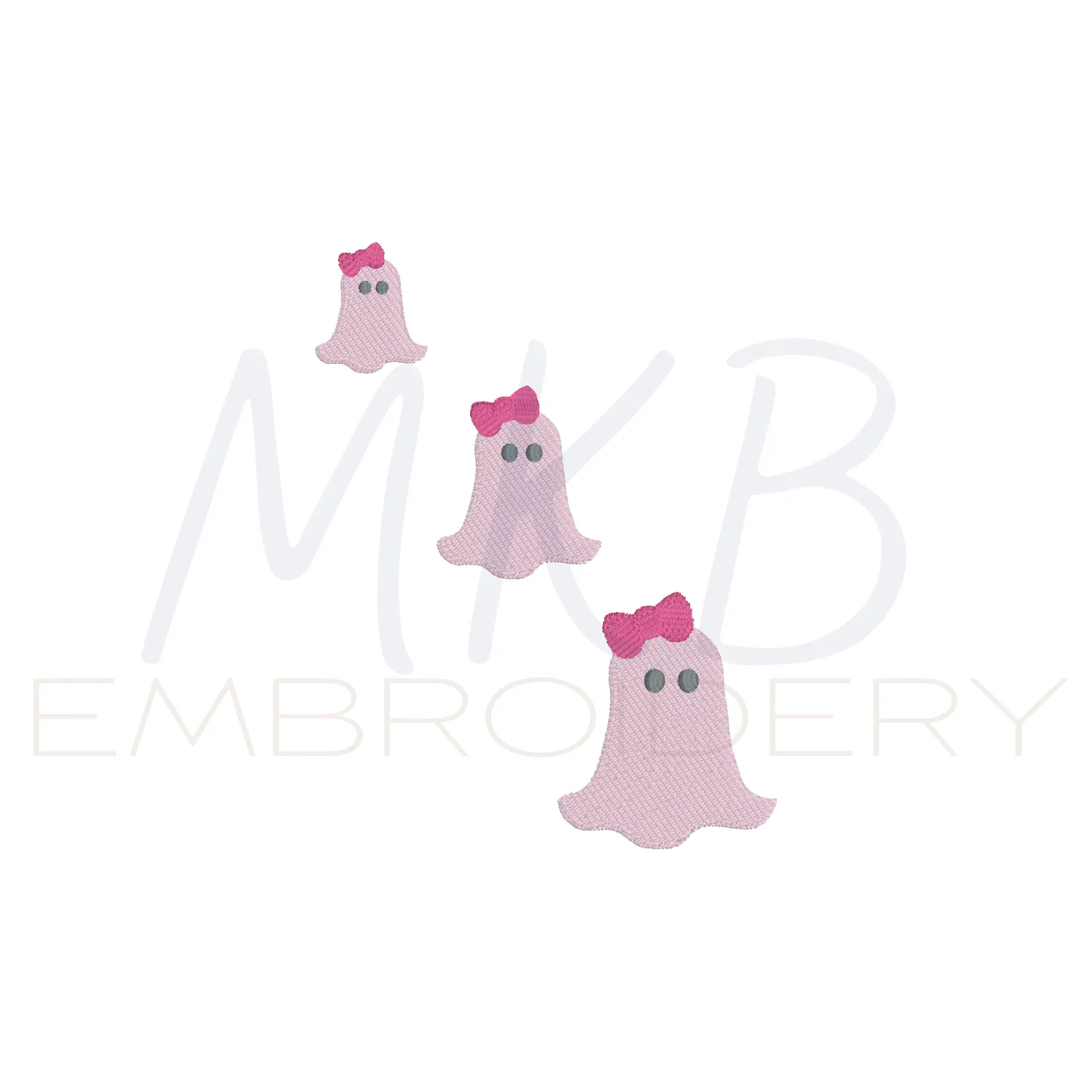 Friendly Ghost with Bow Mini