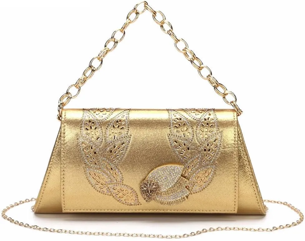 Full Rhinestone Stilettos Evening Bag Luxury Wedding Party Accessories