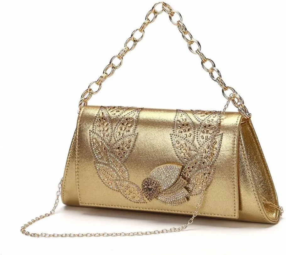 Full Rhinestone Stilettos Evening Bag Luxury Wedding Party Accessories