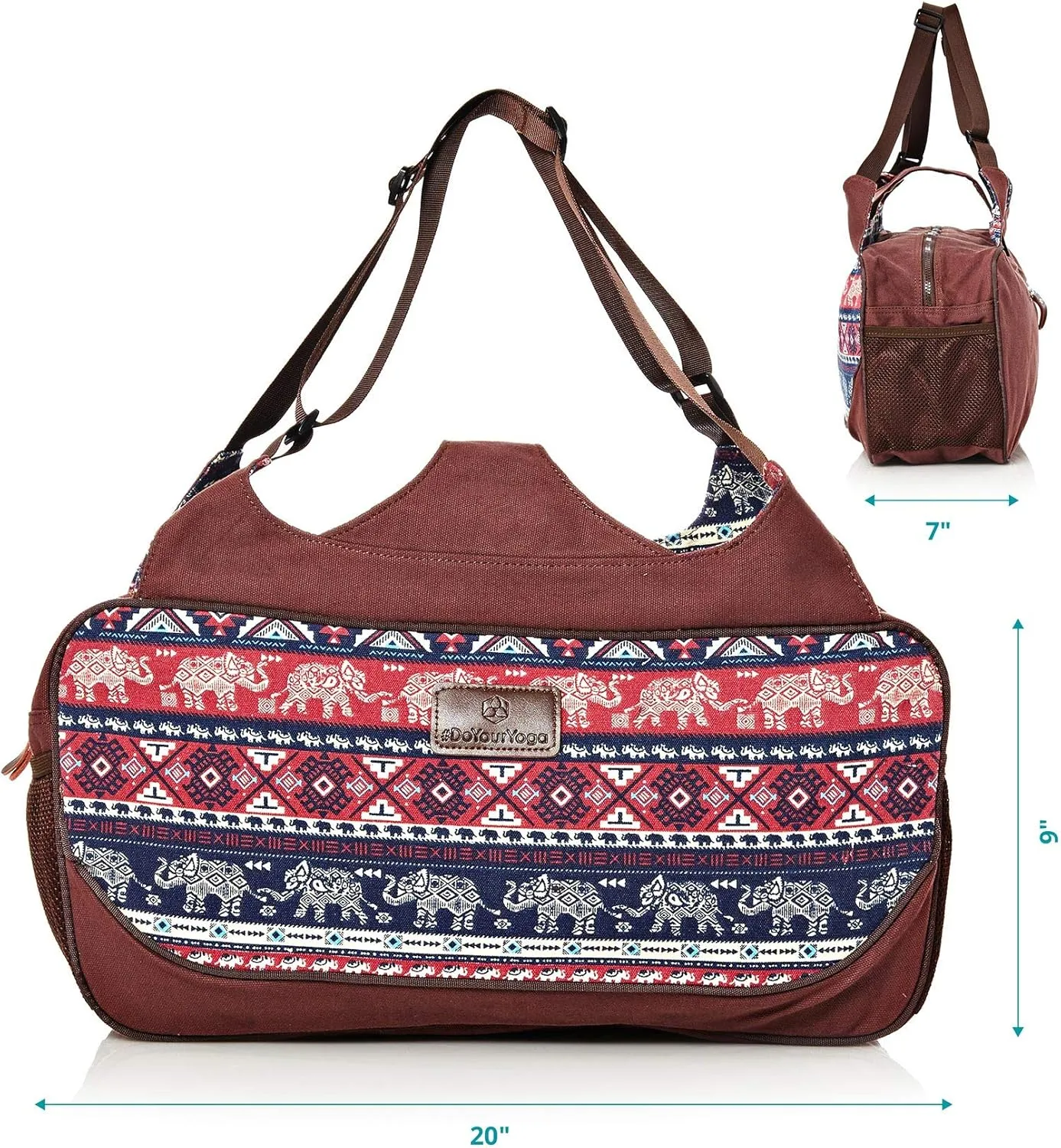 Full-Zip Extra Large Yoga Mat Tote Bag with Multi-Functional Storage Pockets for Sports Gym Pilates »Vimalaa«