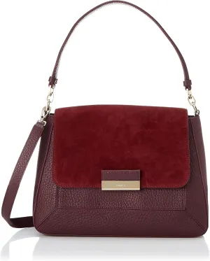 Furla DANIELLE L SHOULDER BAG Women's Shoulder Bag, BURGUNDY (1007-BUR00)
