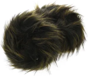 Furry Arm Warmers Women's Faux Fur Cuffs Plush Fleece Gloves Men's Fur Gloves Wrist Warmers Faux Fur Wrist Cuff Green Embroidered Versatile