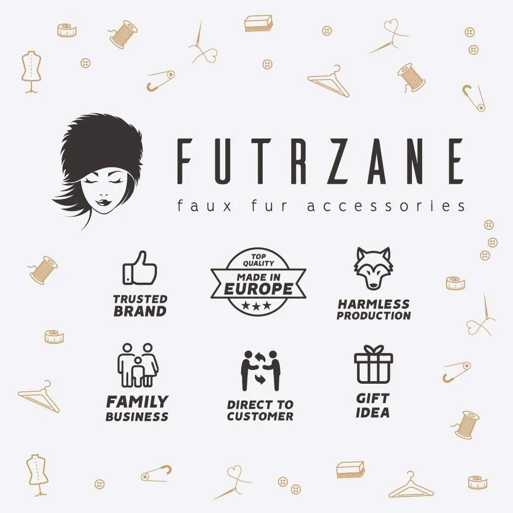 Futrzane Classic Ear Flaps Hat - Fur Trapper Hat for Women - Winter Ushanka Hat