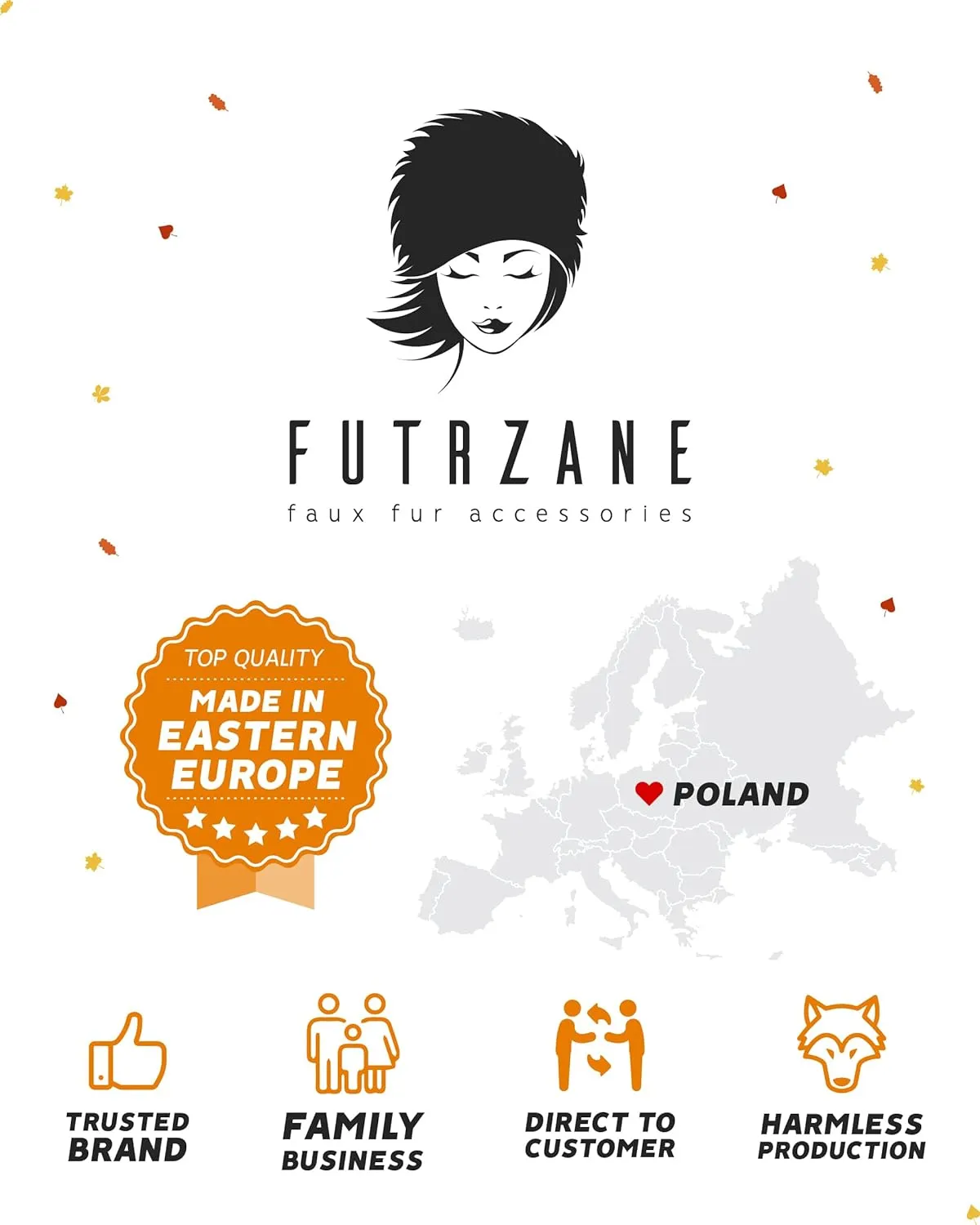 Futrzane Classic Ear Flaps Hat - Fur Trapper Hat for Women - Winter Ushanka Hat