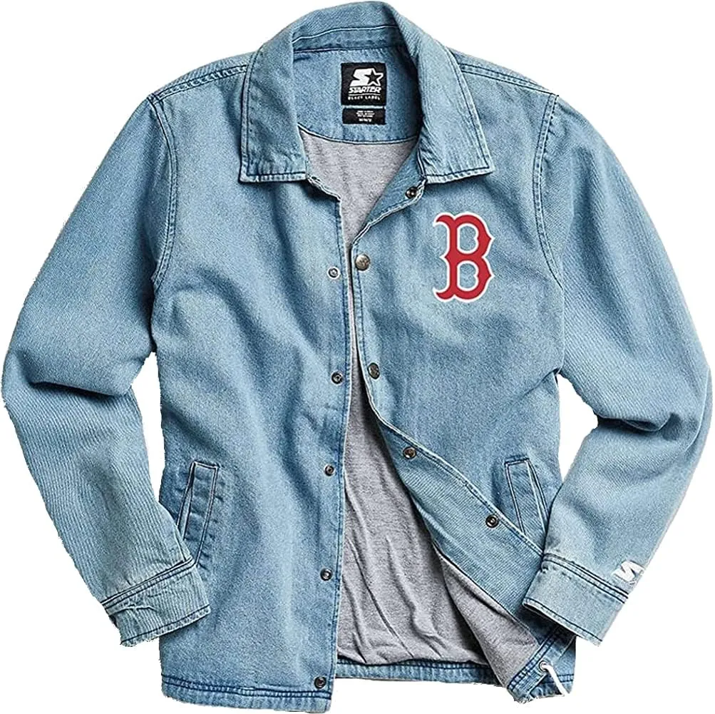 G-III Sports Boston Red Sox Denim Coach Jacket