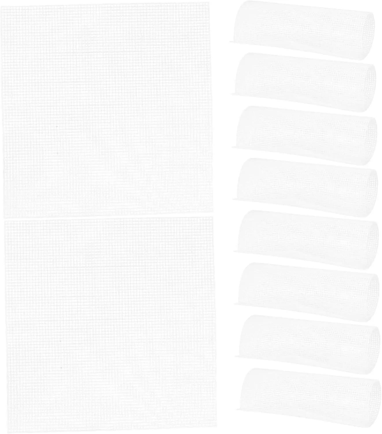 Gadpiparty 10pcs Canvas Kit for Crafting Knitting Sewing Durable Mesh Sheets for Quilting Crochet DIY Projects for All Skill Levels