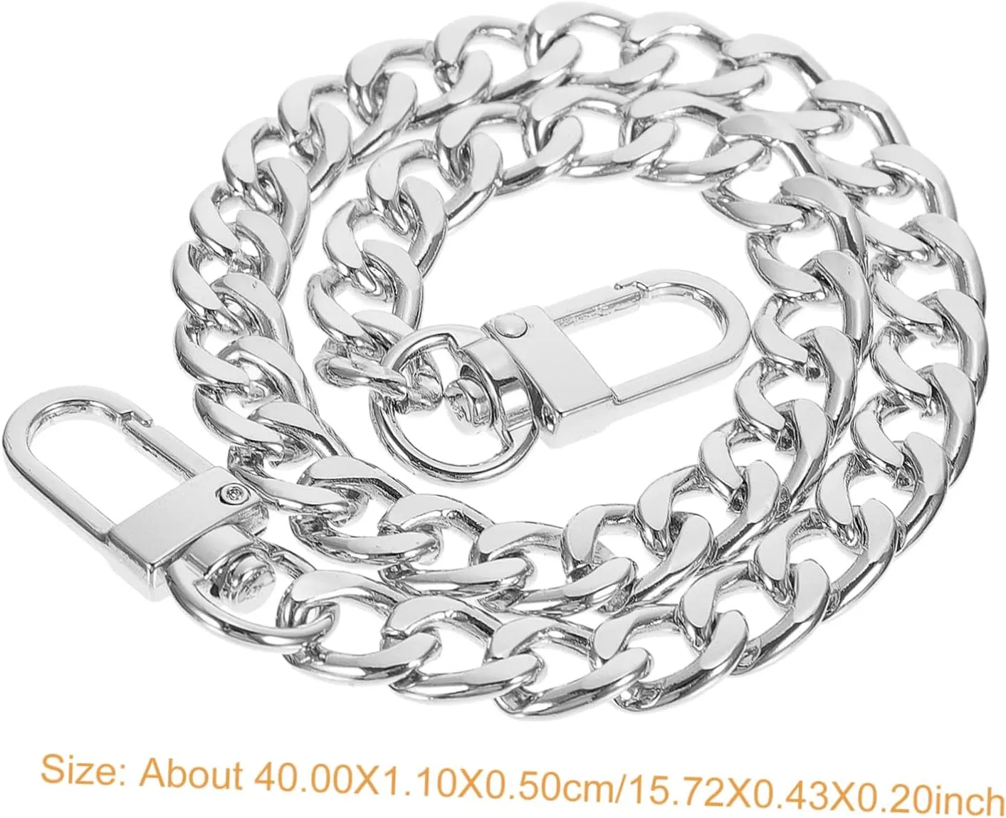 Gadpiparty 5pcs Fashion Metal Chain for Handbags DIY Bag Straps Bag Replacement Chain Alloy Material