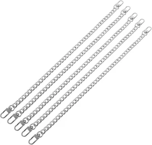 Gadpiparty 5pcs Fashion Metal Chain for Handbags DIY Bag Straps Bag Replacement Chain Alloy Material
