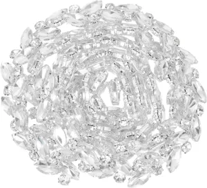Gadpiparty Crystal Rhinestone Trim Chain for DIY Crafts Wide for Clothing Bridal Veils Handbags More Easy to Sew Glue