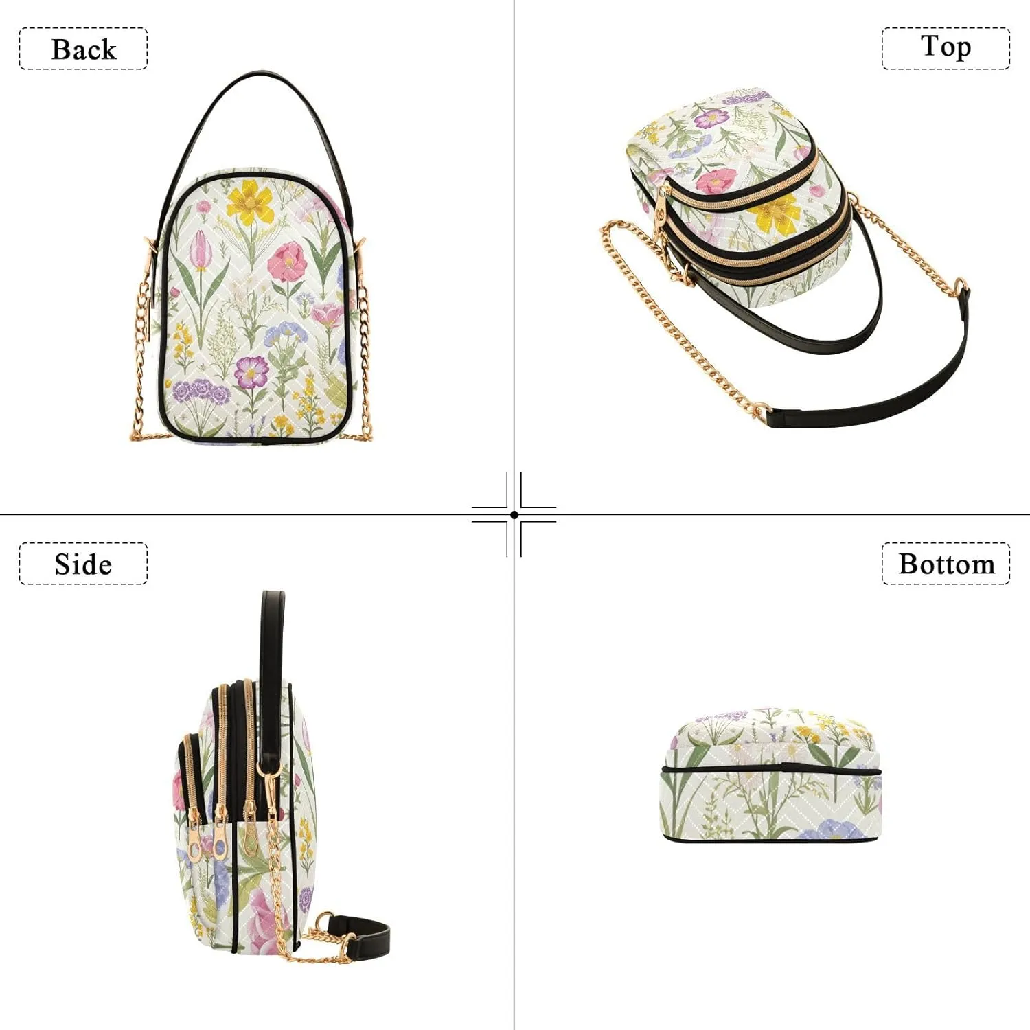 GAIGEO Elephant Colorful Geometric Women's Crossbody Bag, Small Purses for Women Crossbody, Crossbody Travel Purses for Women