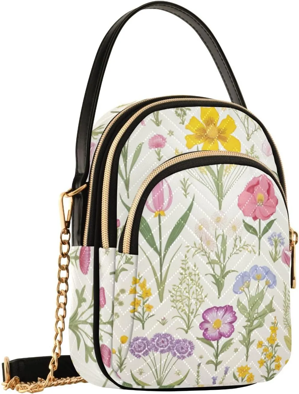 GAIGEO Elephant Colorful Geometric Women's Crossbody Bag, Small Purses for Women Crossbody, Crossbody Travel Purses for Women