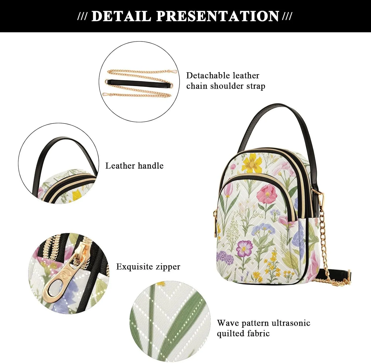 GAIGEO Elephant Colorful Geometric Women's Crossbody Bag, Small Purses for Women Crossbody, Crossbody Travel Purses for Women