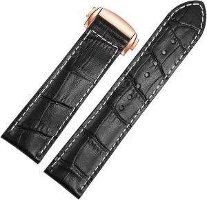 Genuine Leather watch band For Hamilton Kaqi Field Aviation Frosted Folding Buckle Watch Chain 20mm 22mm Strap