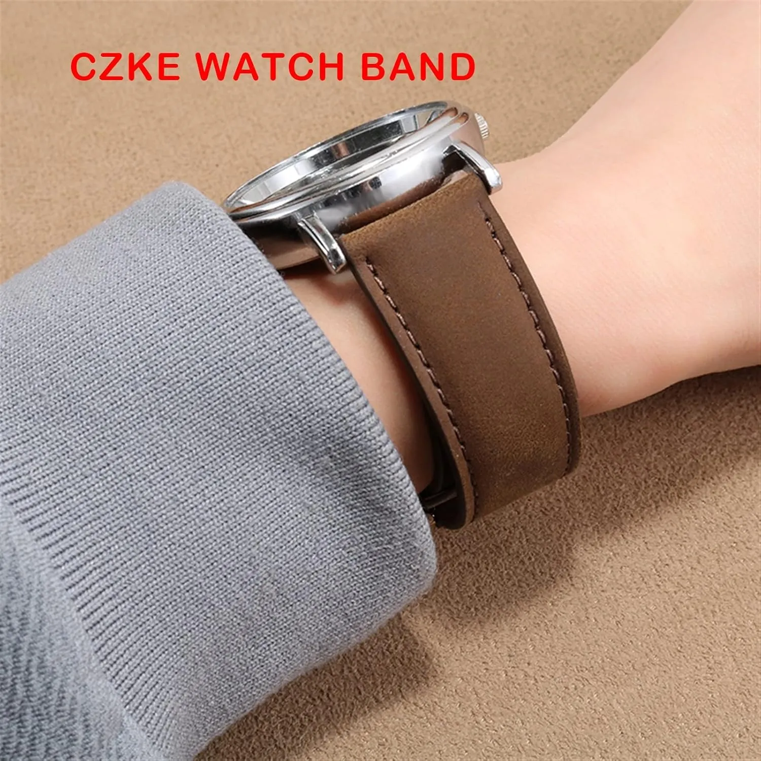 Genuine Leather watch band For Hamilton Kaqi Field Aviation Frosted Folding Buckle Watch Chain 20mm 22mm Strap