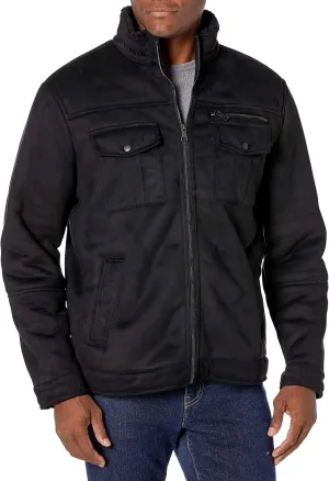 G.H. Bass & Co. Men's Faux Shearling Military Jacket
