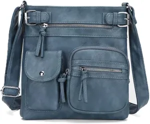 Goth Purse Leather Crossbody Tote Bag for Women – Studded Hobo Shoulder Purse, Trendy Goth Work Boston Bag