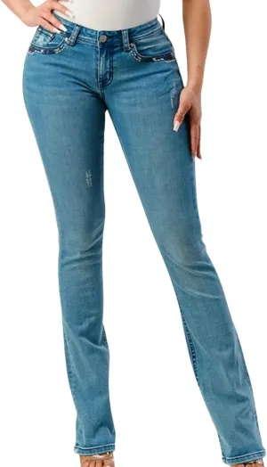 Grace in LA Easy Fit Boot Cut Denim Jeans EB51735