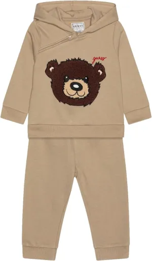 GUESS baby-boys Eco Zip Up Sweatshirt and Sweatpants