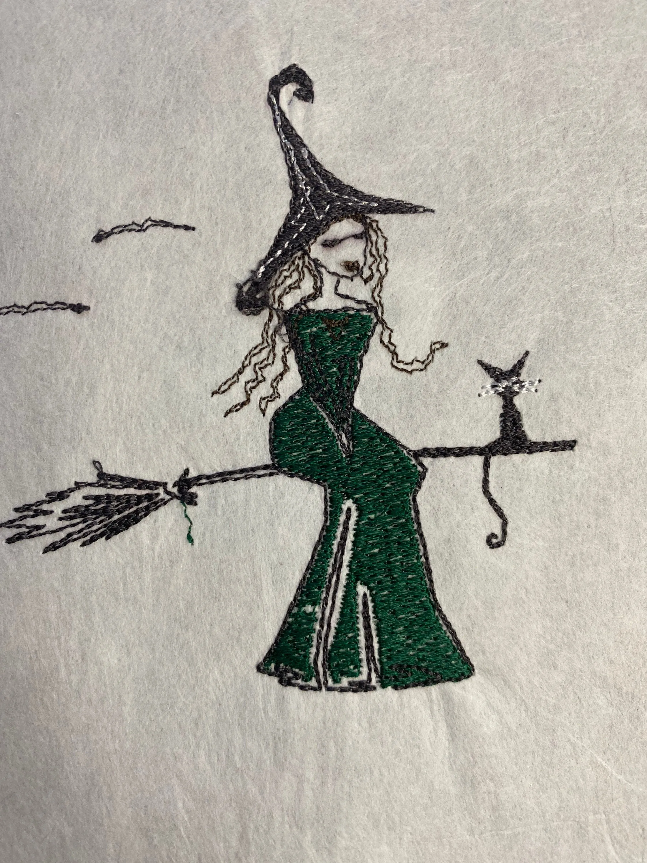 Halloween costume shirt tee tshirt t-shirt BOO Witch Mirror spider scary creepy embroidered embroidery fun pretty