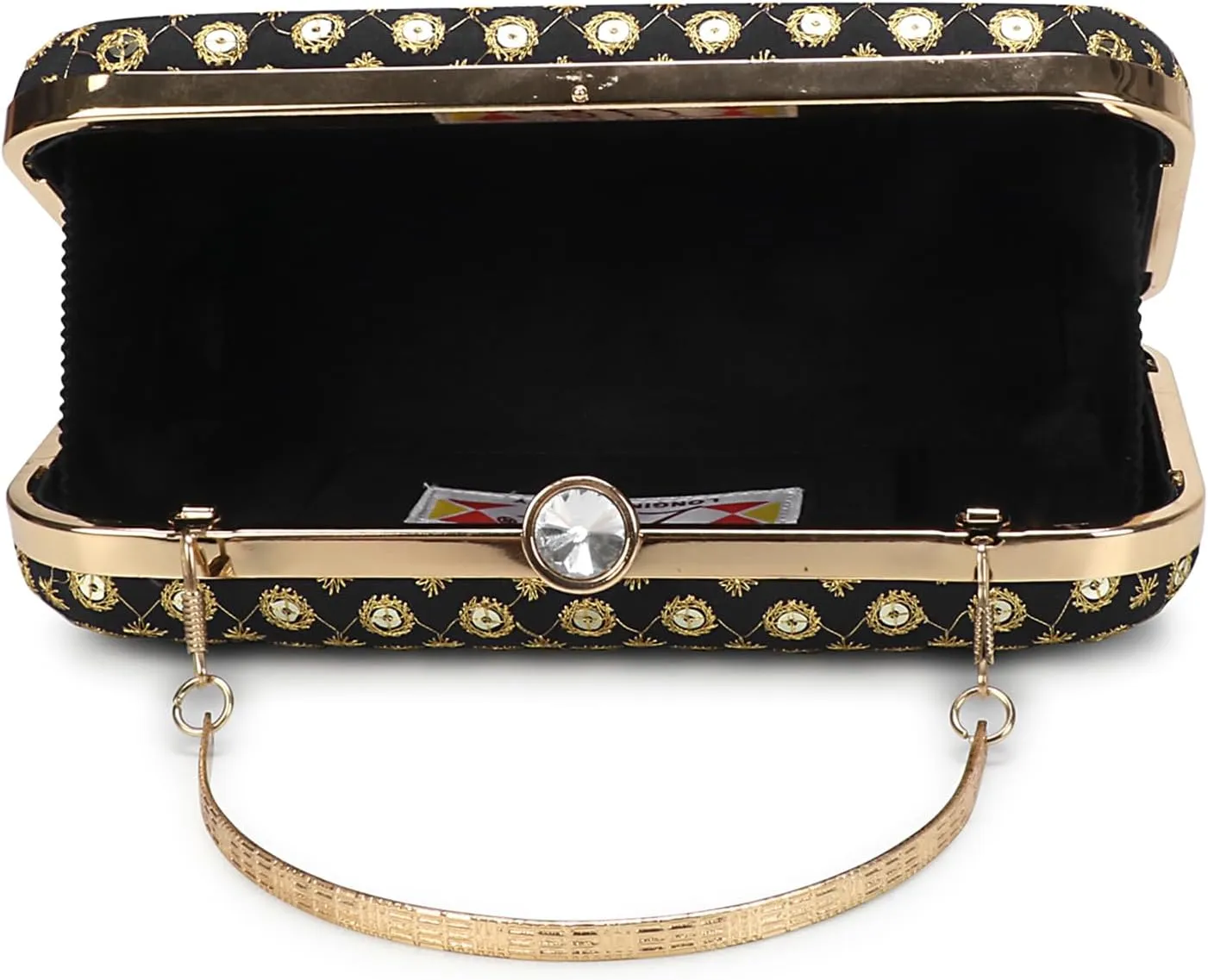Hand Crafted LONGING TO BUY Designer Box Clutch - Zari Embroidery Hand Clutch