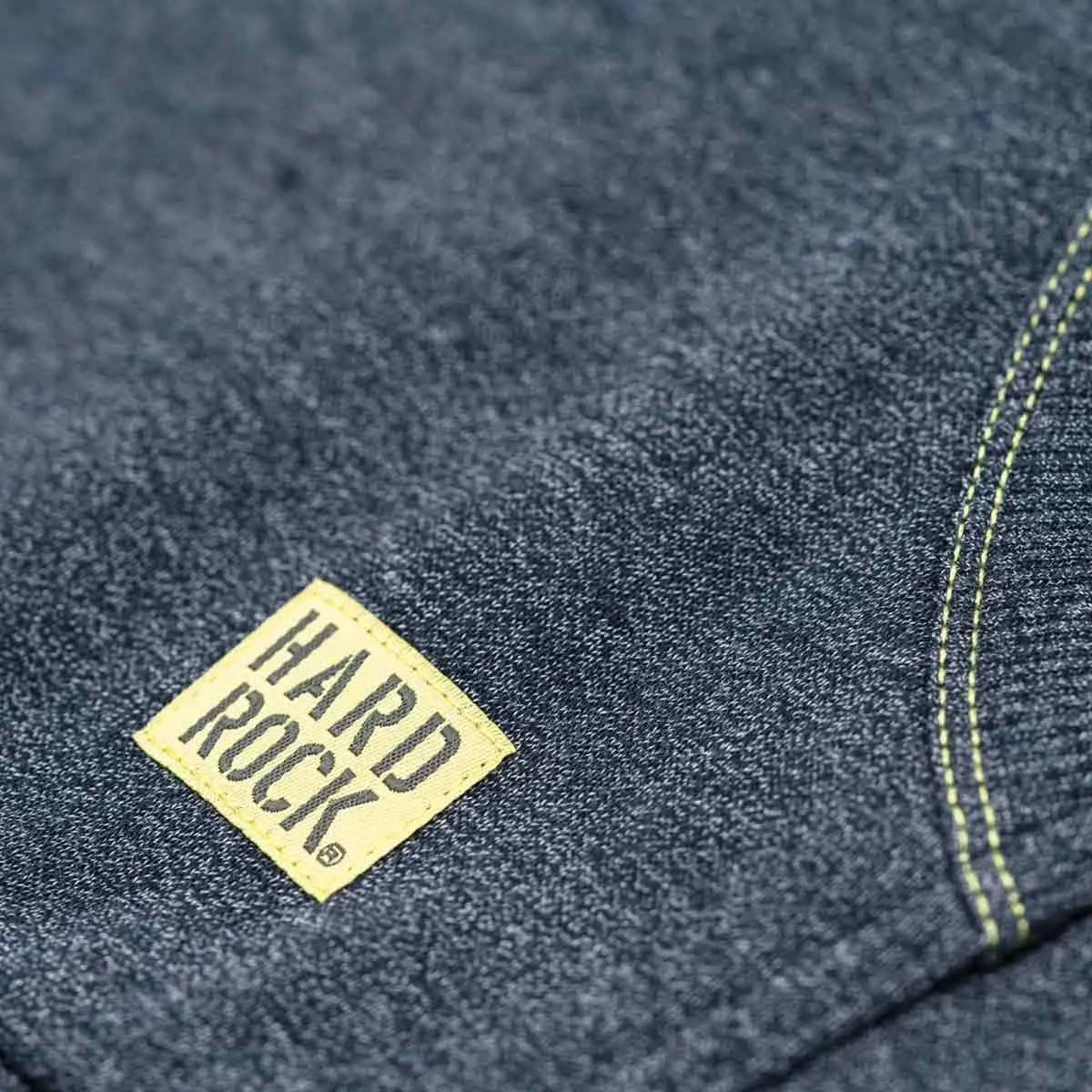 Hard Rock Unisex Embroidered Logo Hoodie, Denim Blue