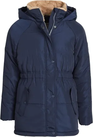 Heavyweight Bubble Puffer Winter Jacket - Anorak Ski Jacket with Cinched Waist and Sherpa Fur Hood
