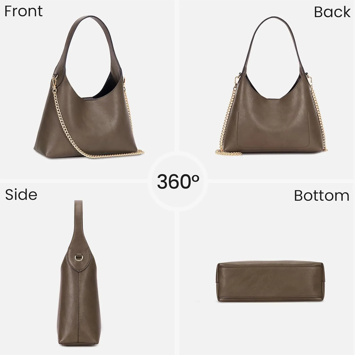Hobo Bags for Women Leather Shoulder Bag Tote Handbag Cherry Purse Small Hobo Crossbody Bag Vintage Shoulder Handbag