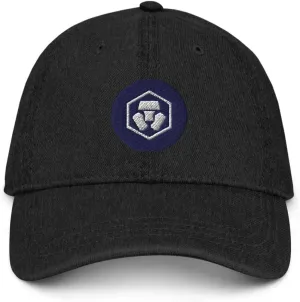 Hogue WS LLC CryptoCom Hat (Embroidered Denim Cap) CRO Crypto