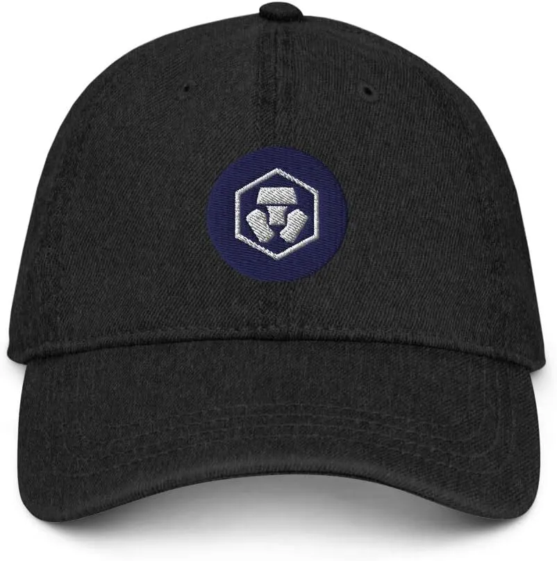 Hogue WS LLC CryptoCom Hat (Embroidered Denim Cap) CRO Crypto