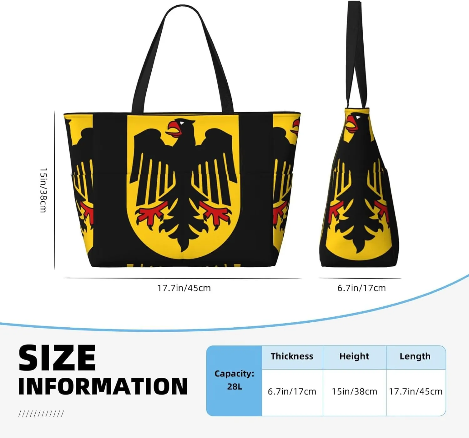 Honduras Flag Map Women Large Beach Bag Travel Weekender Foldable Tote Bag for Pool Beach Vacation Gym