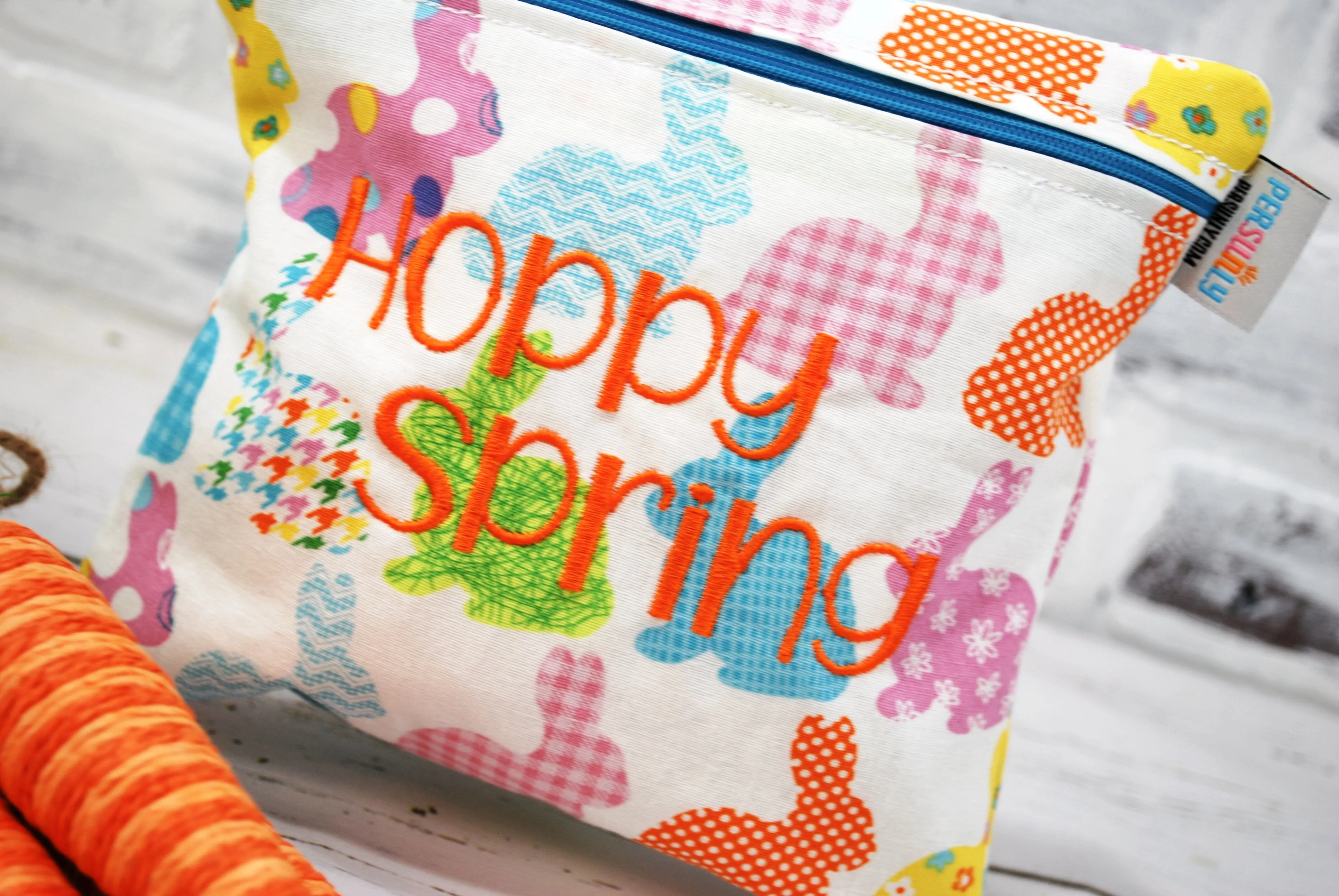 Hoppy Spring Food Safe Personalized Reusable Bag