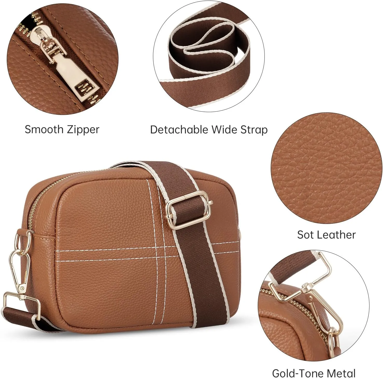 HUA ANGEL Quilted Crossbody Bags for Women, Trendy Small Crossbody Travel Purses Vegan Leather Cellphone Shoulder Handbags