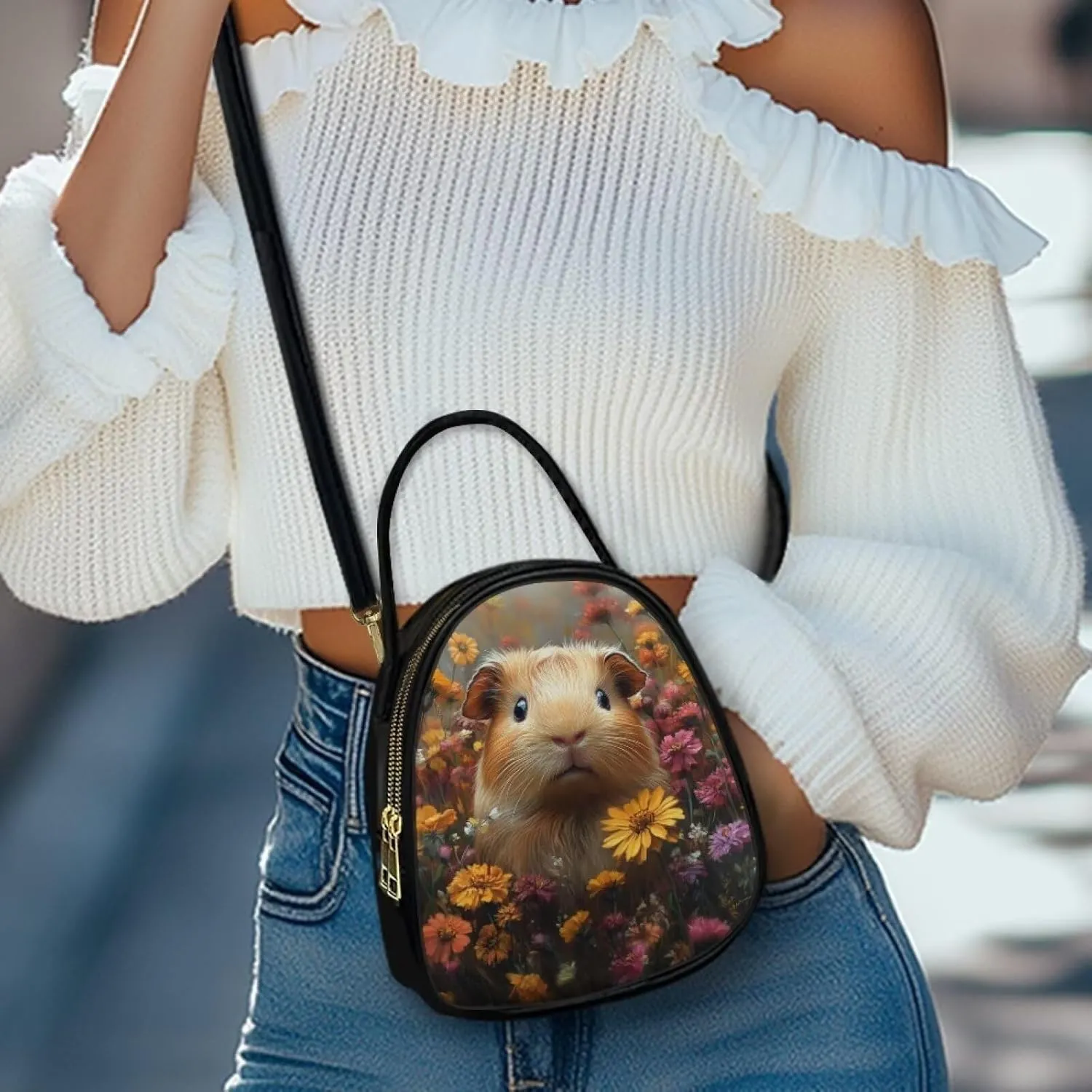 HUGS IDEA Small Crossbody Phone Bag for Women Quilted Purse Leather Cell Phone Cross Body Wallet