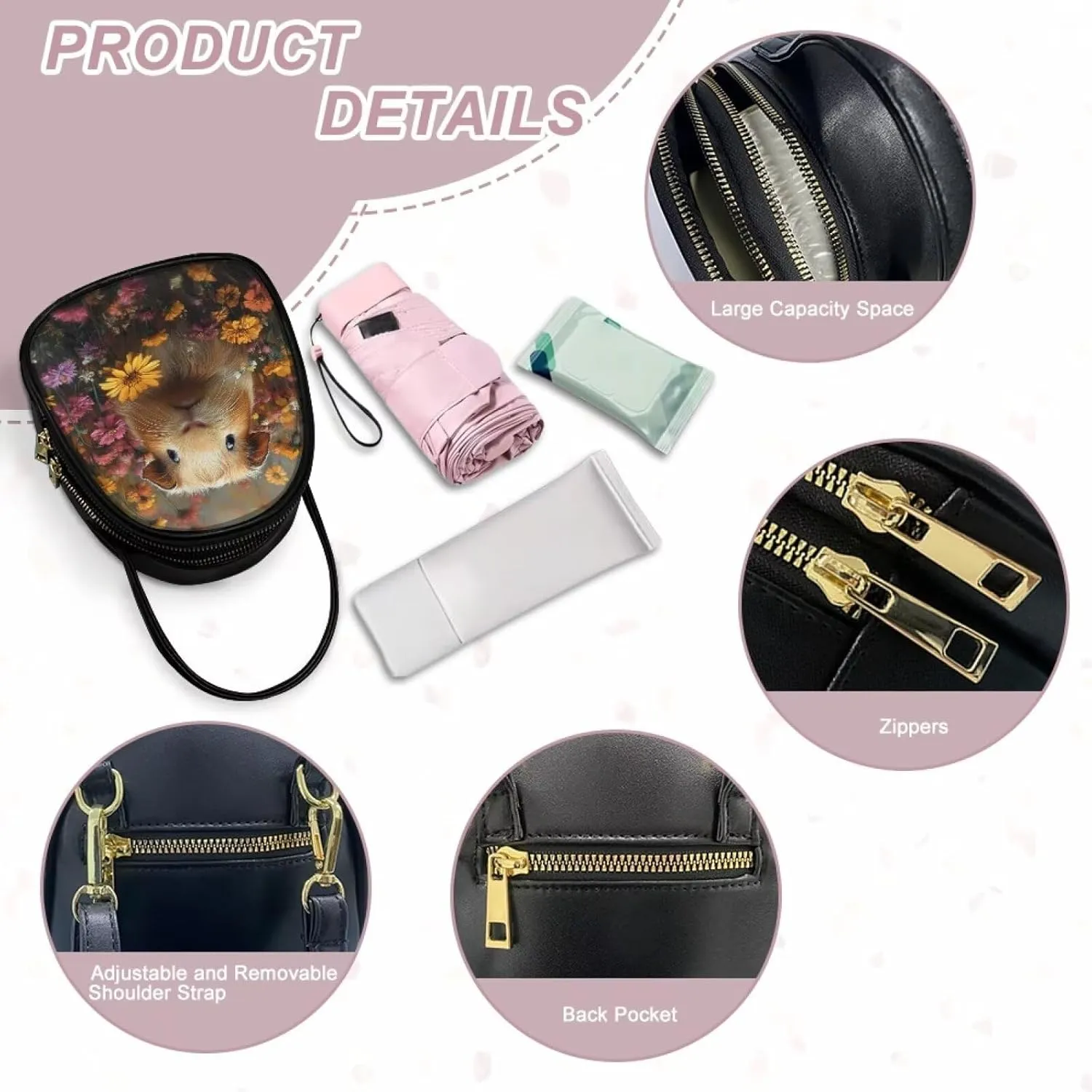 HUGS IDEA Small Crossbody Phone Bag for Women Quilted Purse Leather Cell Phone Cross Body Wallet