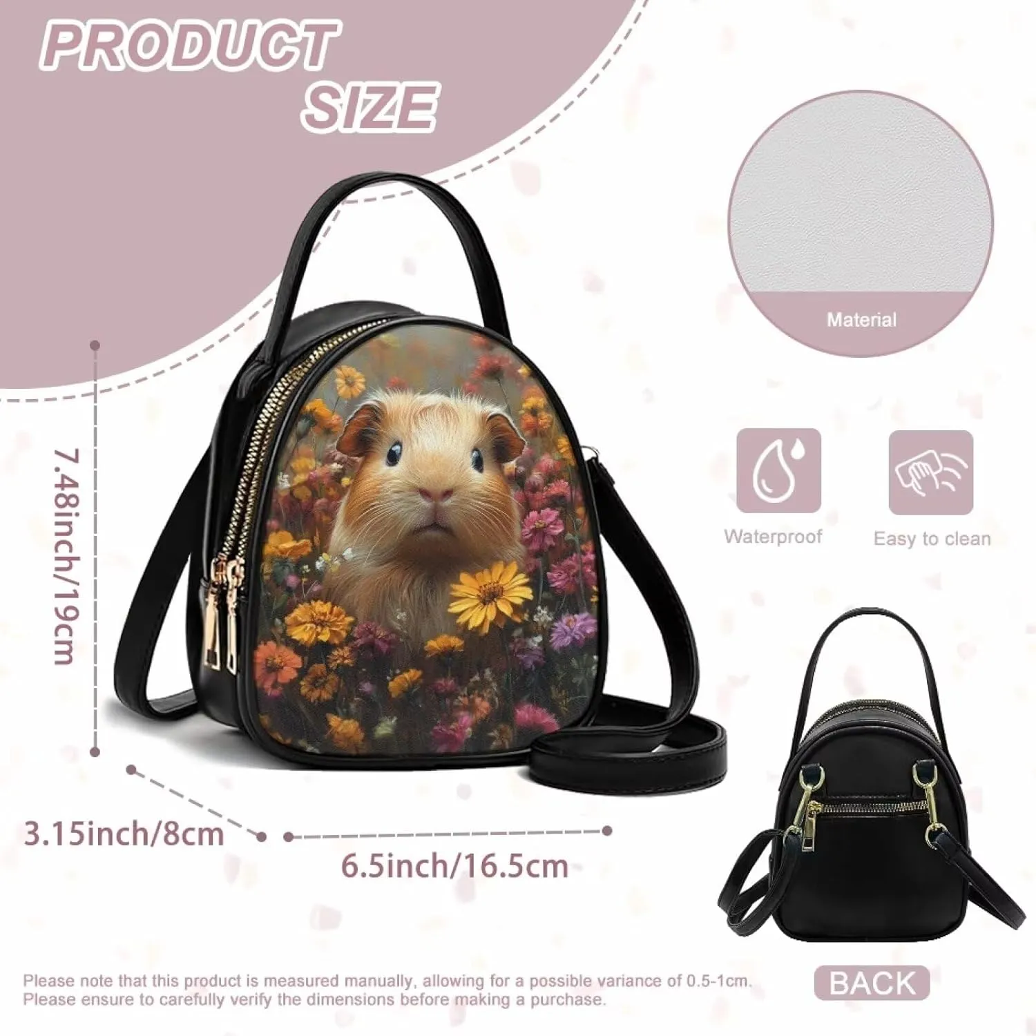 HUGS IDEA Small Crossbody Phone Bag for Women Quilted Purse Leather Cell Phone Cross Body Wallet