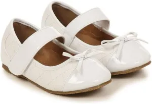 iGirlDress Baby Girls Quilted Bow Strap Mary Jane Dress Shoes (Size 3Baby-3Youth)
