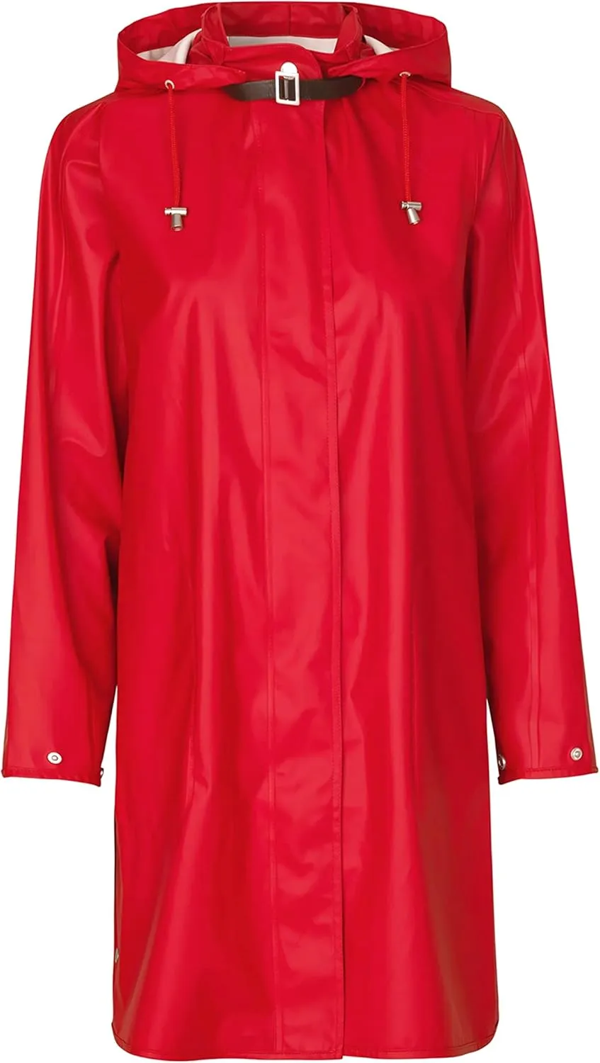 Ilse Jacobsen HORNBAEK Women's Rain 71 Raincoat (Deep Red, 36)