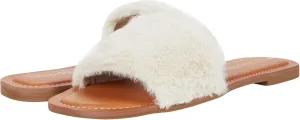 Jack Rogers Faux Fur Sabrina Slide Natural 6 M