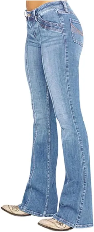 Jeans Up Trousers Women’s Jeans Poket Pants Mid Casual Denim Lace Women's Jeans Jeans Womens Jeans Jeans