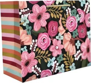 Jillson Roberts Large Gift Bags, Gypsy Floral (30 Pcs)