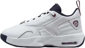 Jordan Max Aura 6 Big Kids' Shoes (FQ8297-100, White/Varsity Red/Midnight Navy) Size 6.5