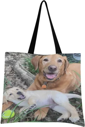 JSTEL Custom Photo Canvas Tote Bag Personalized Picture Tote Bag Customized Photo Tote Bag Women Gift