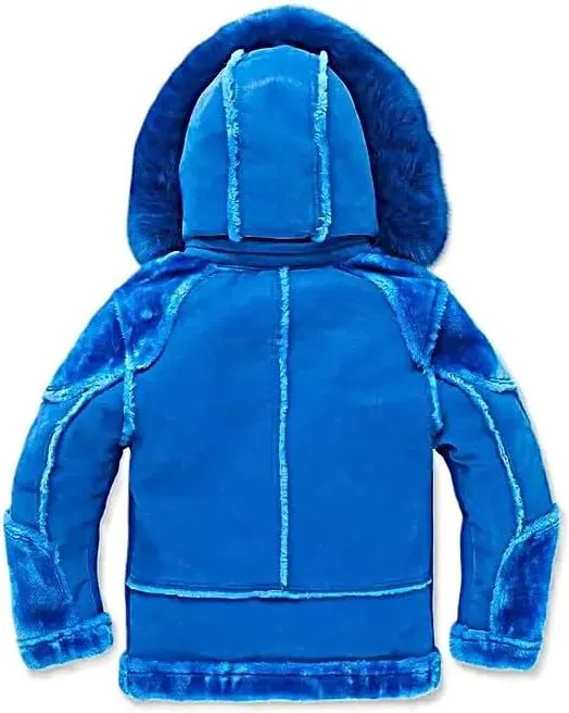 (KIDS SHEARLING MOTO JACKET