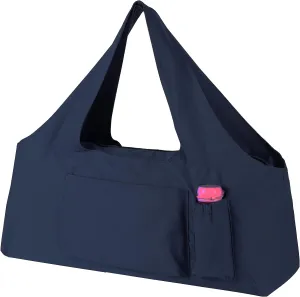 KUAK Extra Large Yoga Mat Bag with Zippered Top & 5 Pockets - Premium Canvas Tote with Yoga Mat Carrying Strap for Pilates, Gym, Fitness Block & Gear