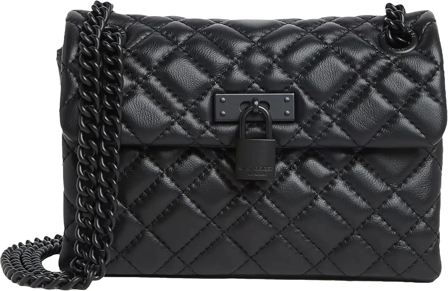 Kurt Geiger London Mini Brixton Drench Leather Shoulder Bag (Black)