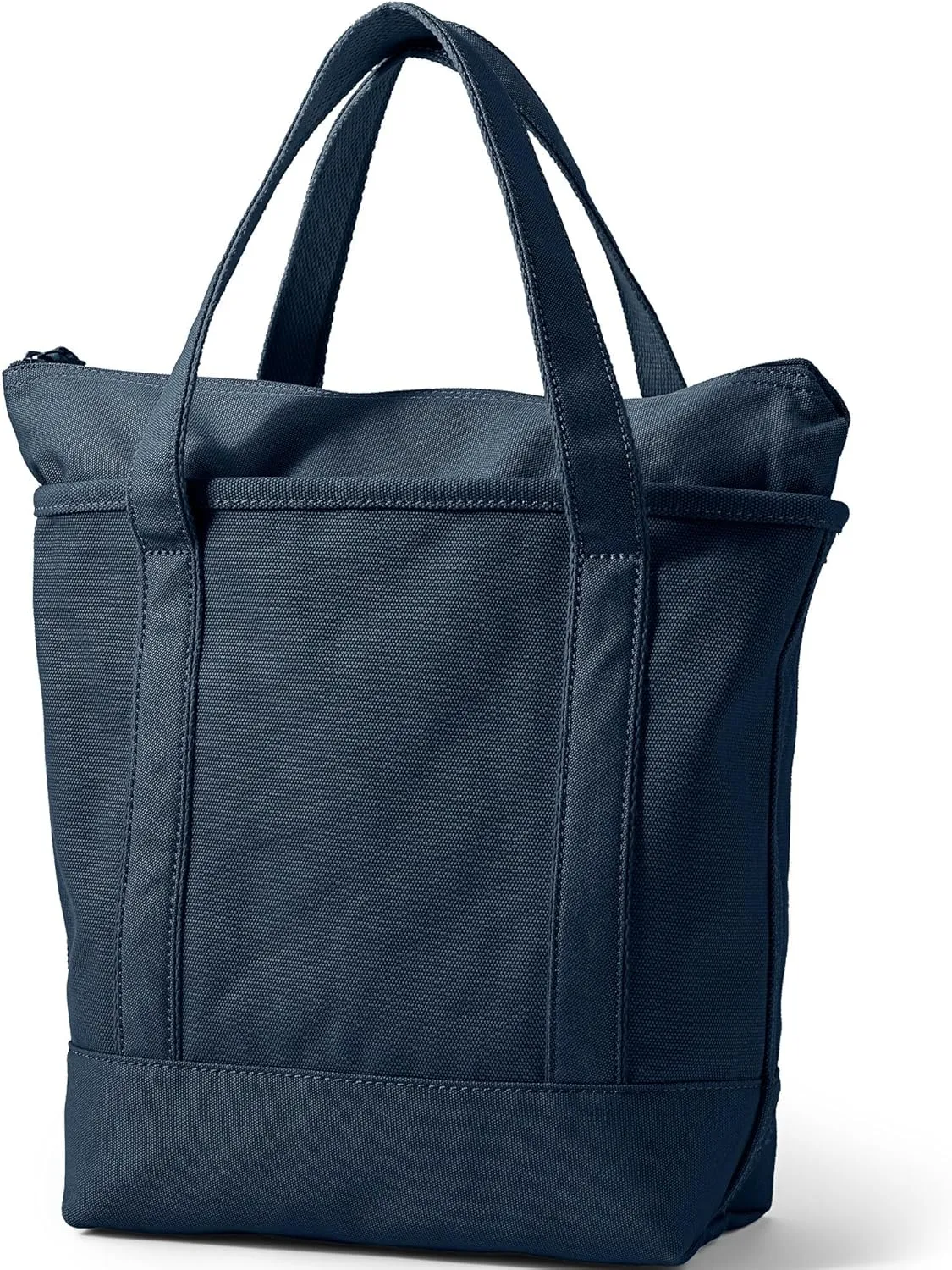 Lands' End Zip Top Canvas Tote Bag