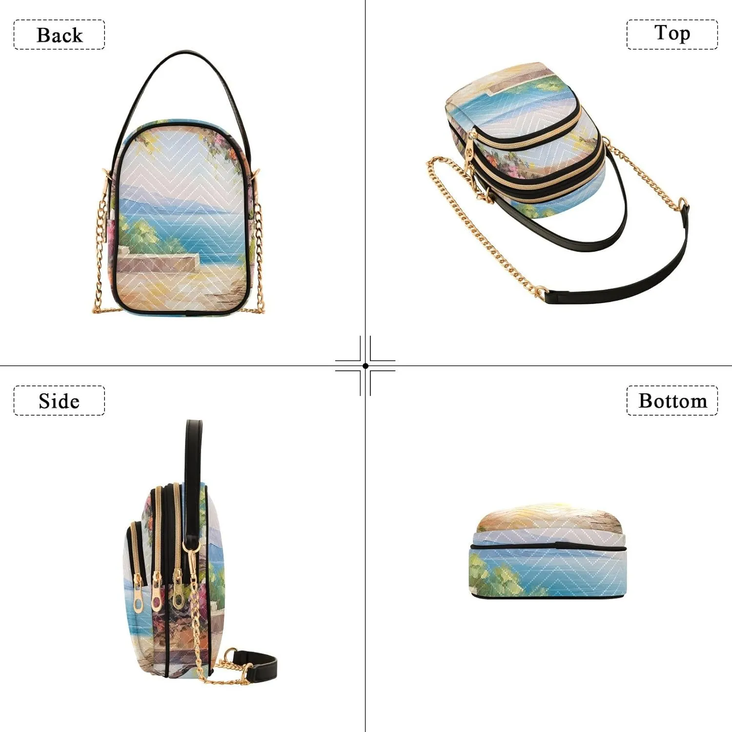 Landscapes Arch in Garden Women's Crossbody, Purse with Removable Strap Crossbody, Crossbody Bag Travel for Women