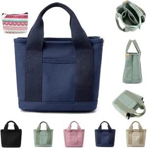 Large Capacity Multi-pocket Handbag Handmade, Crossbody Tote Bag with Zipper for Travel, Work