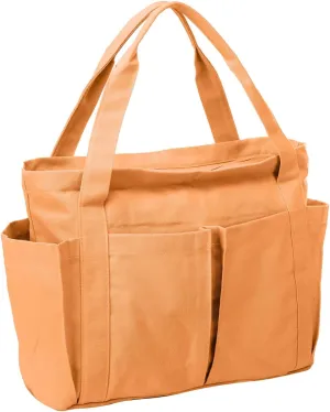 Large Tote Bag Canvas Beach Bag with Pockets Shoulder Bag for Women